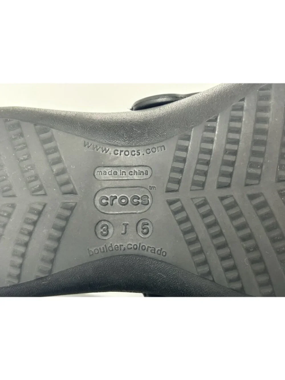 CROCS Classic Mary Jane Clog Kids Junior 3/5 Black Girls